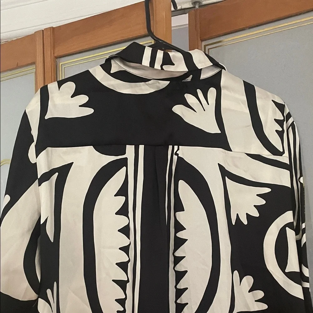 Mango Black and White Maxi Dress - Picture 5 of 7
